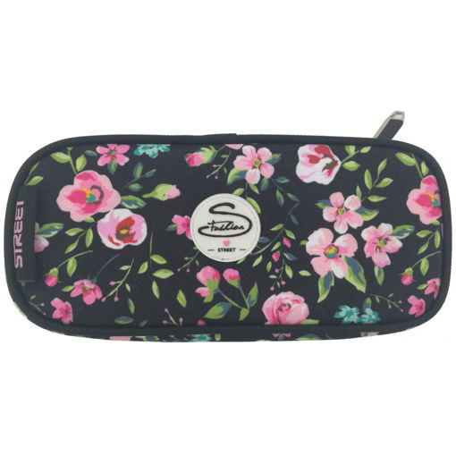 Picture of STREET OVAL PENCIL CASE  FLOWERS